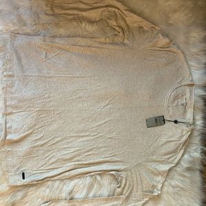 John Varvatos cream long sleeve shirt